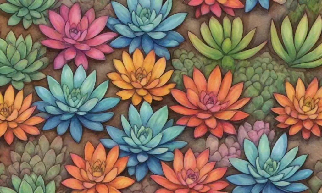 Vibrant succulents showcase natures art and highlight conservation