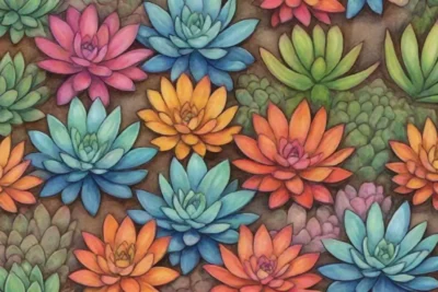 Vibrant succulents showcase natures art and highlight conservation