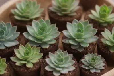 Eco-friendly succulents and materials promote minimal waste and community engagement