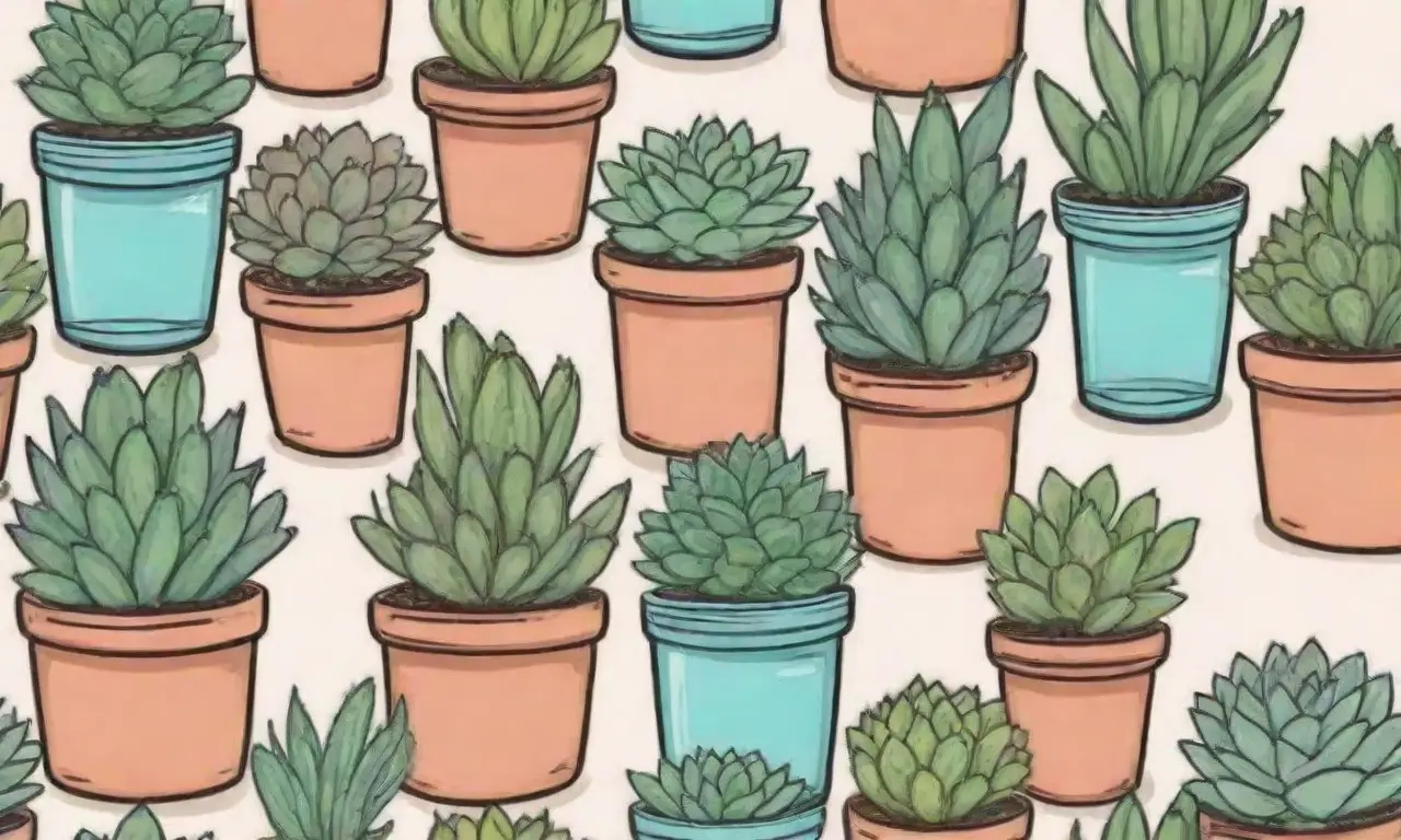 The wallpaper displays thriving succulents and propagation tips