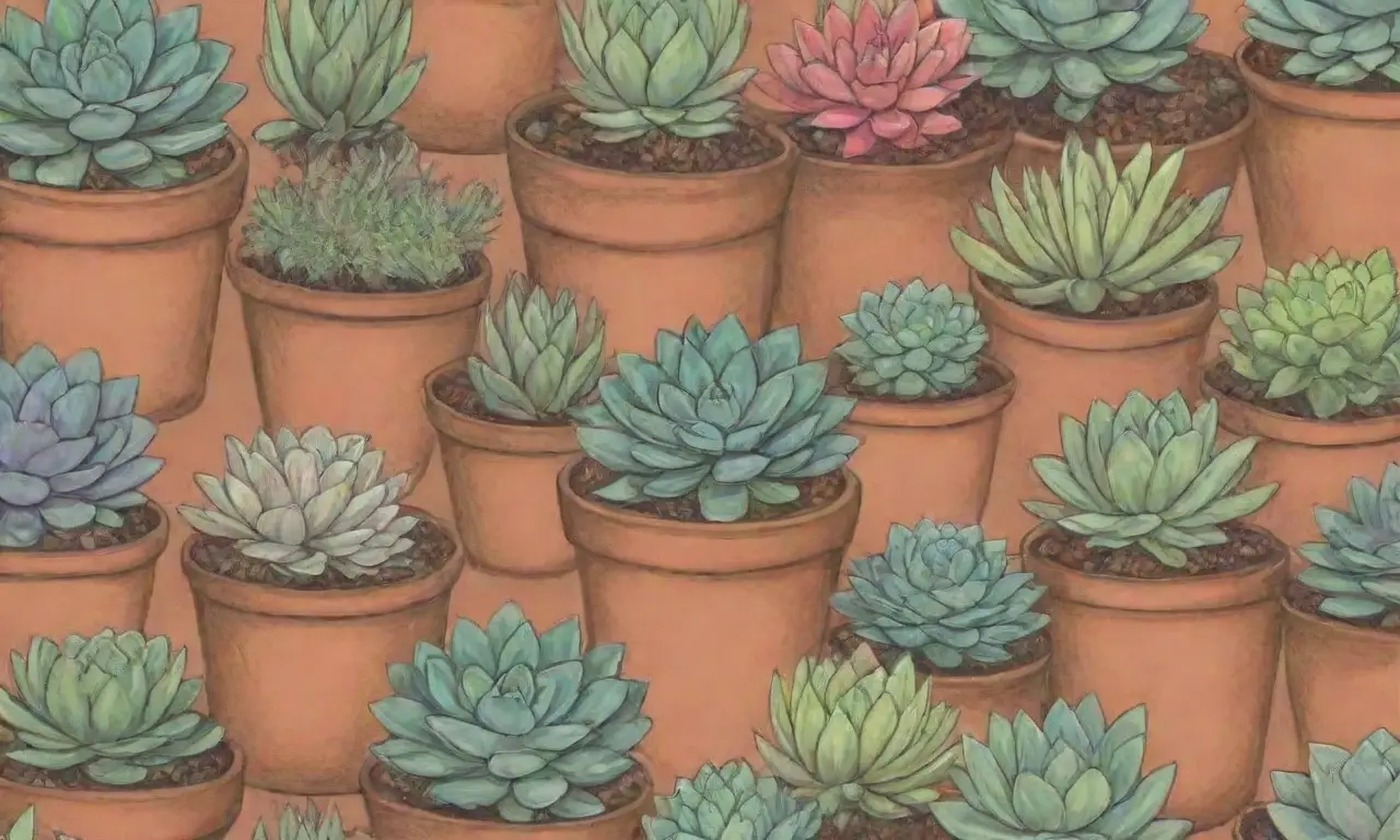 The wallpaper showcases labeled medicinal succulents with descriptions of their uses, blending art and information for nature lovers