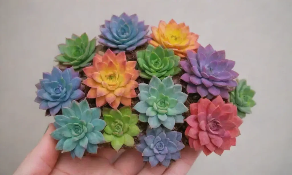 Make colorful succulent magnets for cute fridge decor