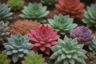 Vibrant succulents create enchanting