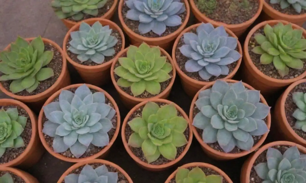 Vibrant succulents with helpful repotting tips and eye-catching graphics