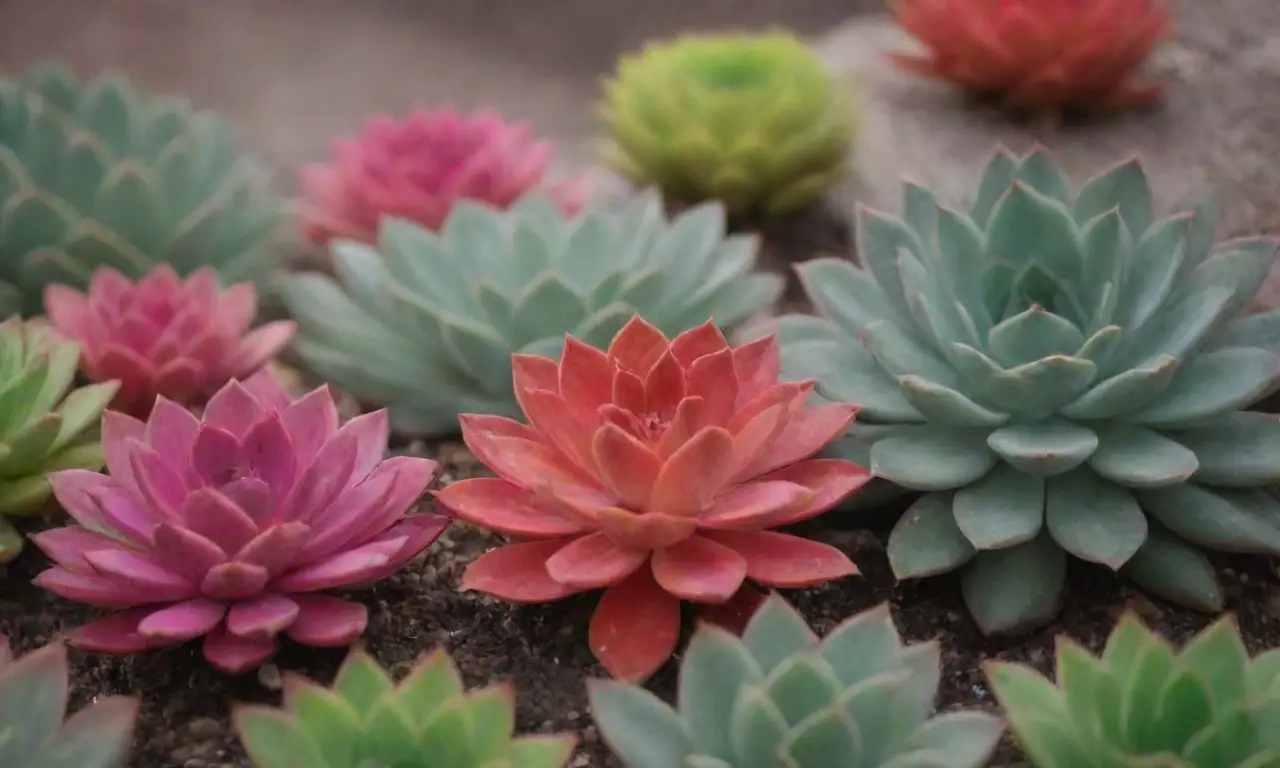 Succulents thrive in vibrant colors, supporting biodiversity and ecosystems