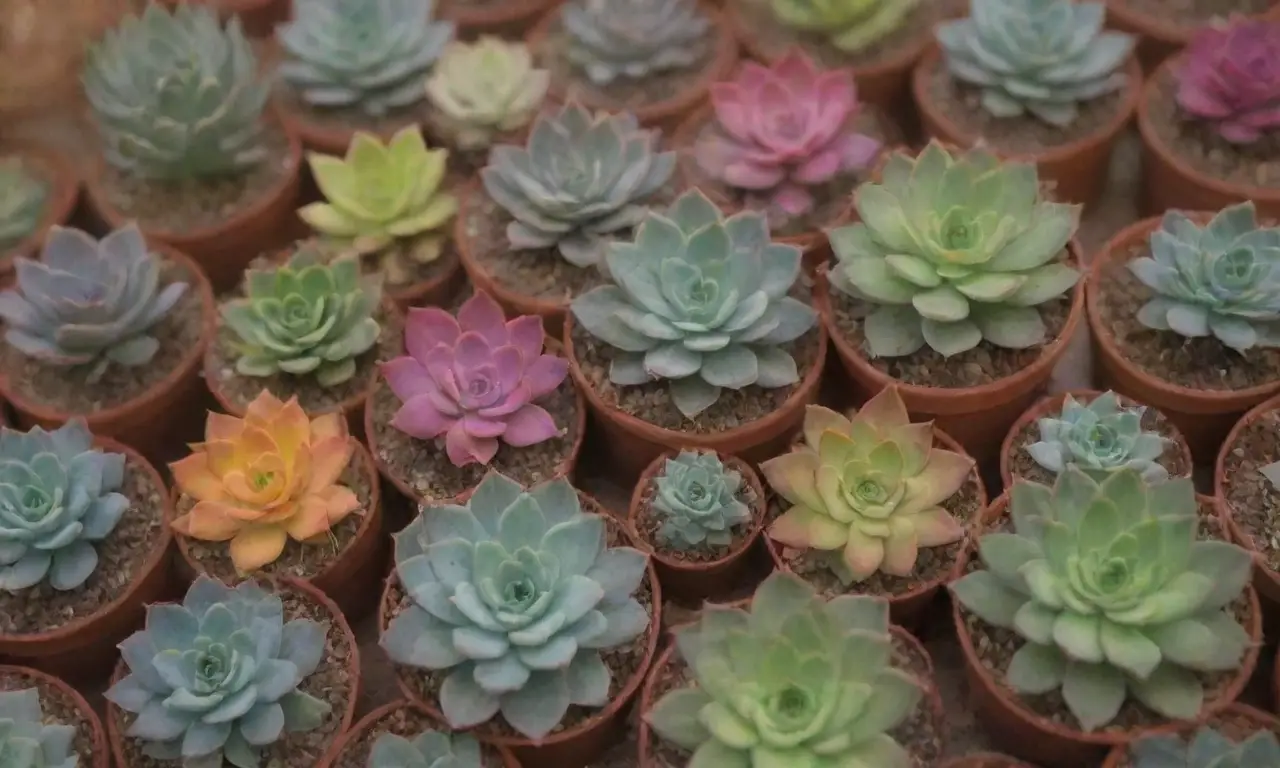 A vibrant community showcases colorful succulents, gardening tools, events, and membership benefits