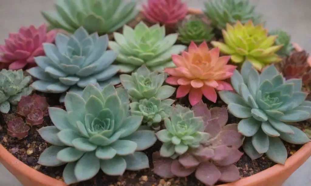 Bright succulents thrive with proper drainage and cheerful design