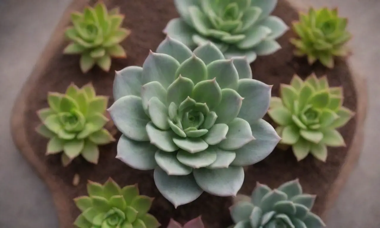 Succulent visuals and social media elements for community engagement and recruitment