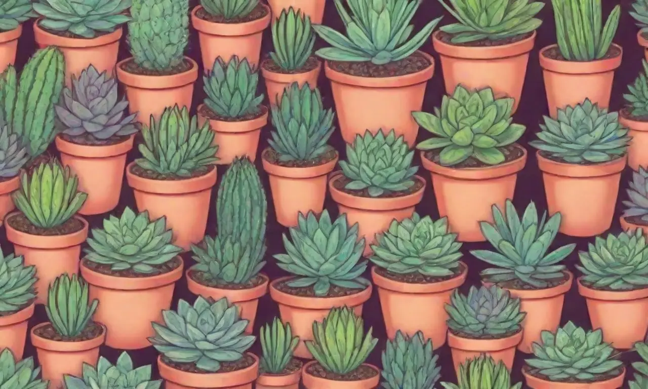 An artistic wallpaper showcases vibrant succulents and microclimate variations