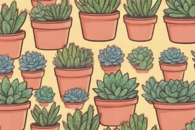 A vibrant design features succulents with pros and cons clearly displayed