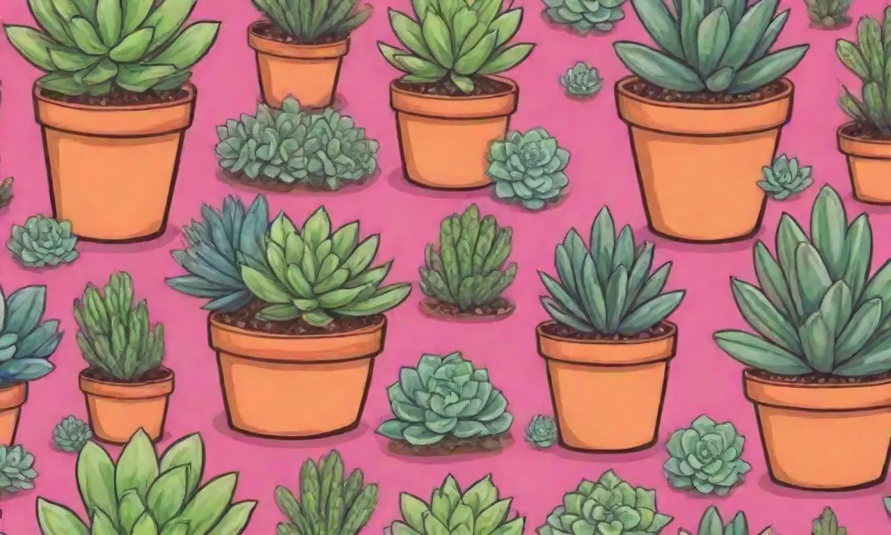 The wallpaper includes vibrant succulents and gardening resources