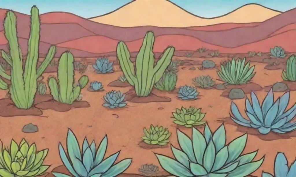 Colorful succulents thrive in arid landscapes with unique shapes and moisture retention