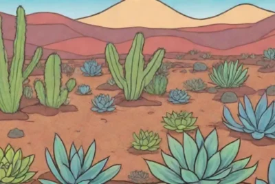 Colorful succulents thrive in arid landscapes with unique shapes and moisture retention