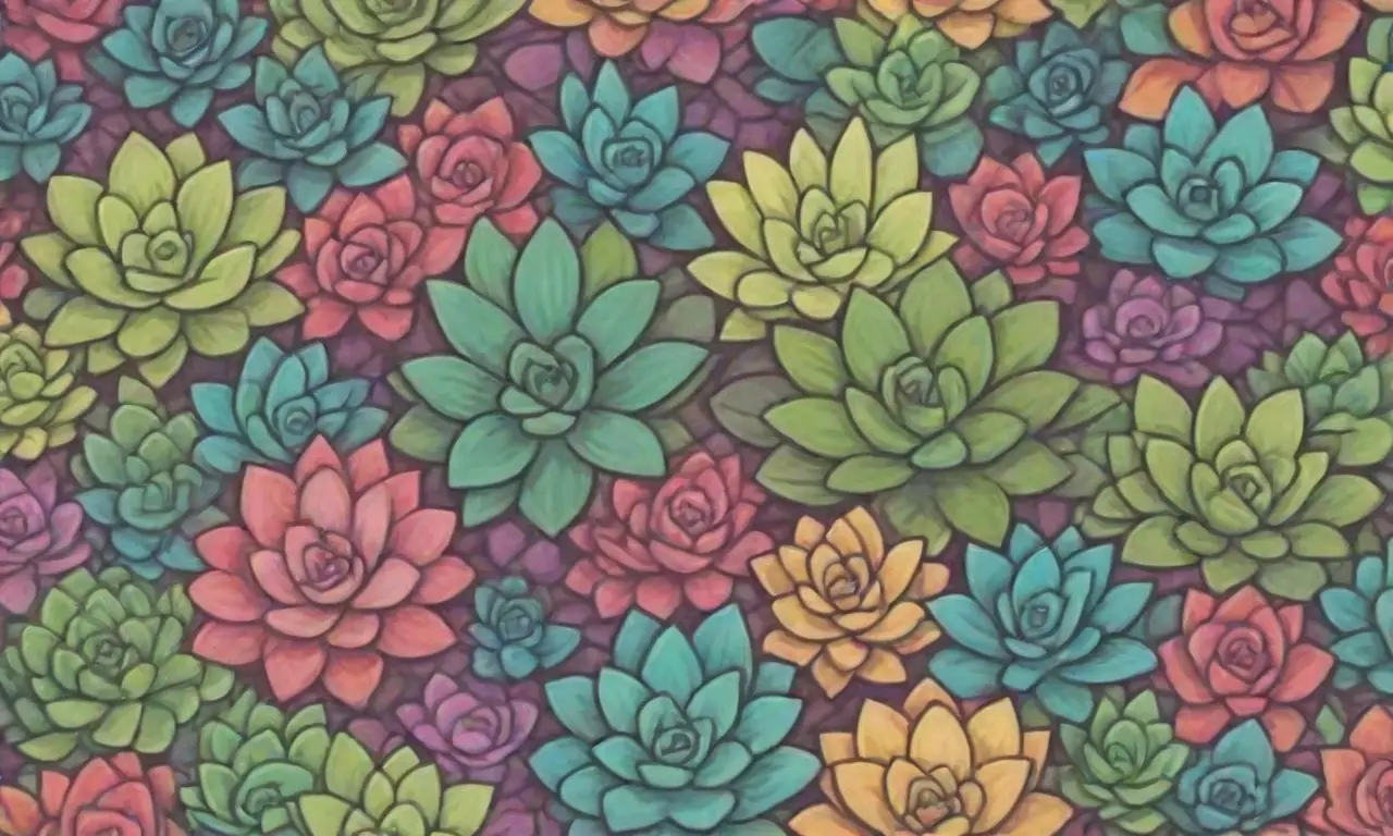 The wallpaper design promotes networking and engagement through colorful succulents