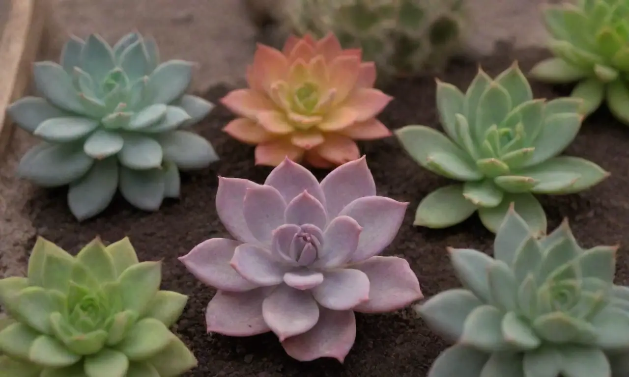 A vibrant guide covers succulent graphics, soil mixing, drainage tips, and color-coded sections