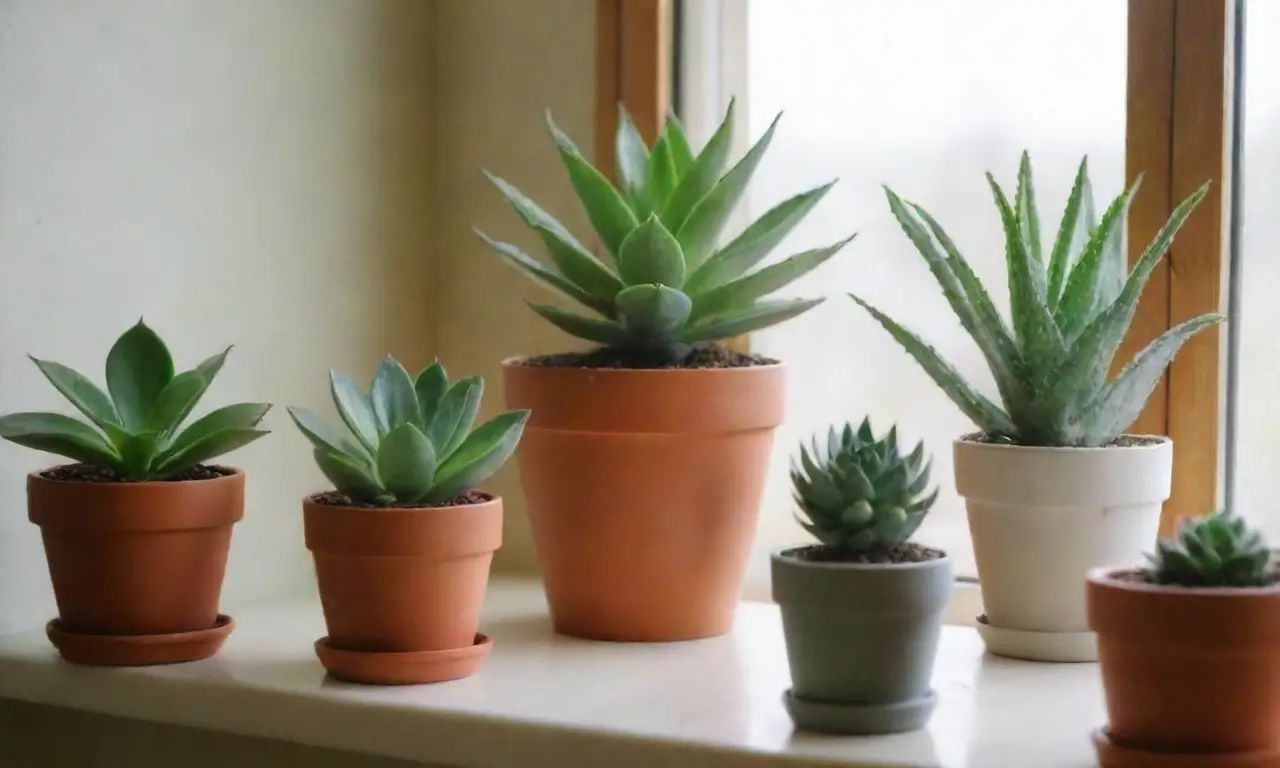 Vibrant succulents create a serene, calming space for mental wellness